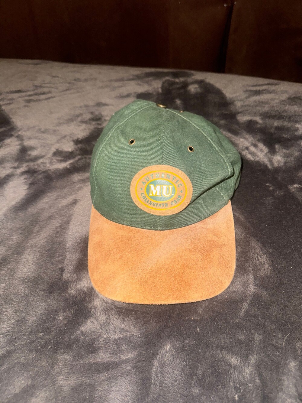 Vitronic Baseball Cap One Size Green Tan Cotton Adjustable Strap